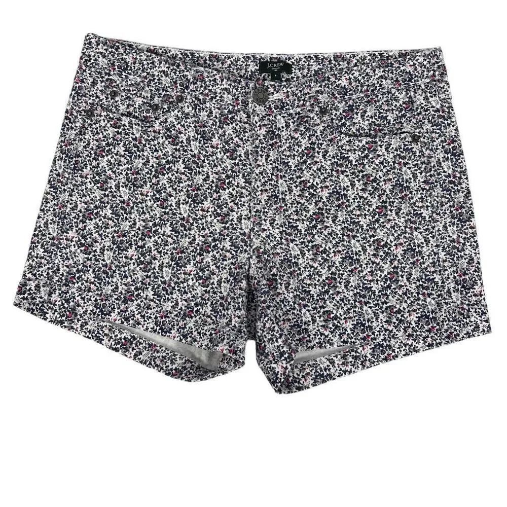 J. Crew Floral Denim Shorts size 6